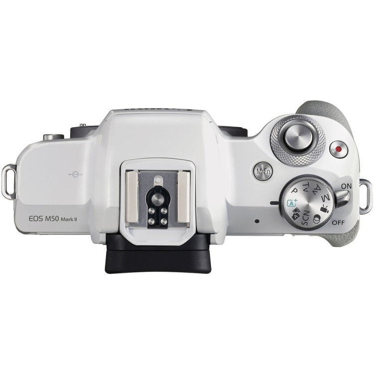 Беззеркальный фотоаппарат Canon EOS M50 Mark II Kit 15-45mm f/3.5-6.3 IS STM White  