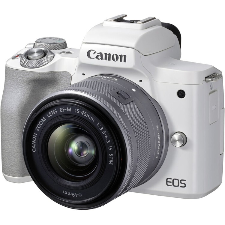Беззеркальный фотоаппарат Canon EOS M50 Mark II Kit 15-45mm f/3.5-6.3 IS STM White  