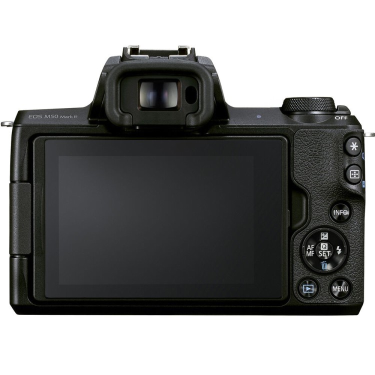 Беззеркальный фотоаппарат Canon EOS M50 Mark II Kit 15-45mm f/3.5-6.3 IS STM Black + 55-200mm f/4.5-6.3 IS STM  