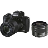 Беззеркальный фотоаппарат Canon EOS M50 Mark II Kit 15-45mm f/3.5-6.3 IS STM Black + 55-200mm f/4.5-6.3 IS STM