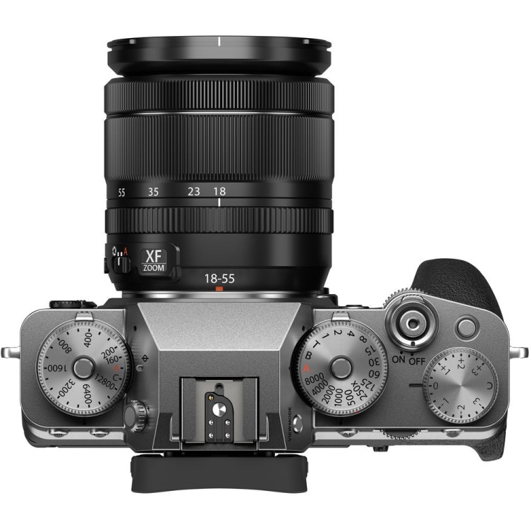 Беззеркальный фотоаппарат Fujifilm X-T4 Kit 18-55mm, серебристый  