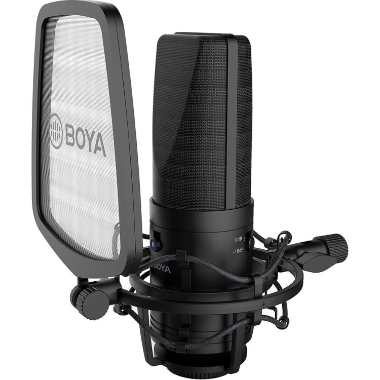 Микрофон Boya BY-M1000 студийный микрофон с 34мм диафрагмой  