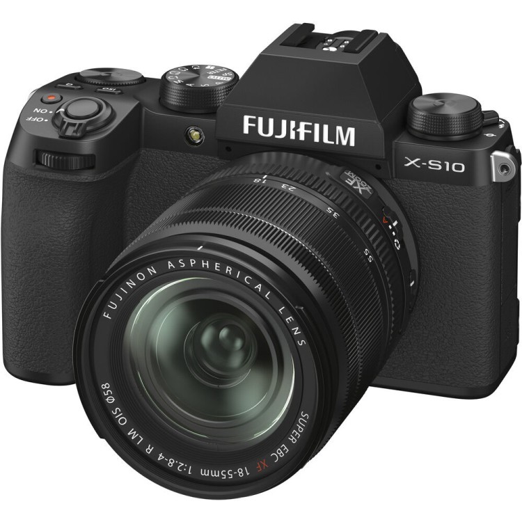 Беззеркальный фотоаппарат Fujifilm X-S10 Kit черный Fujifilm XF 18-55mm F2.8-4 R LM OIS  