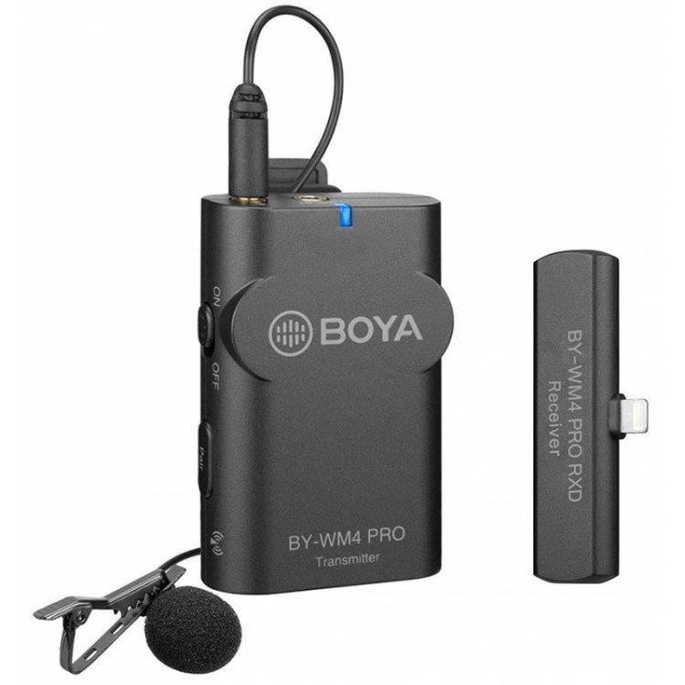Микрофон Boya BY-WM4 Pro-K3 двухканальный беспроводной для устройств с Lightning разъемом Б/У  