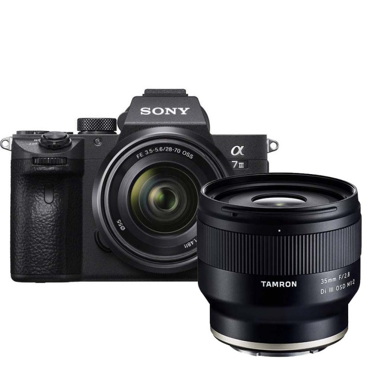 Беззеркальный фотоаппарат Sony Alpha ILCE-7M3 Kit 28-70 + Tamron 35mm f/2.8  