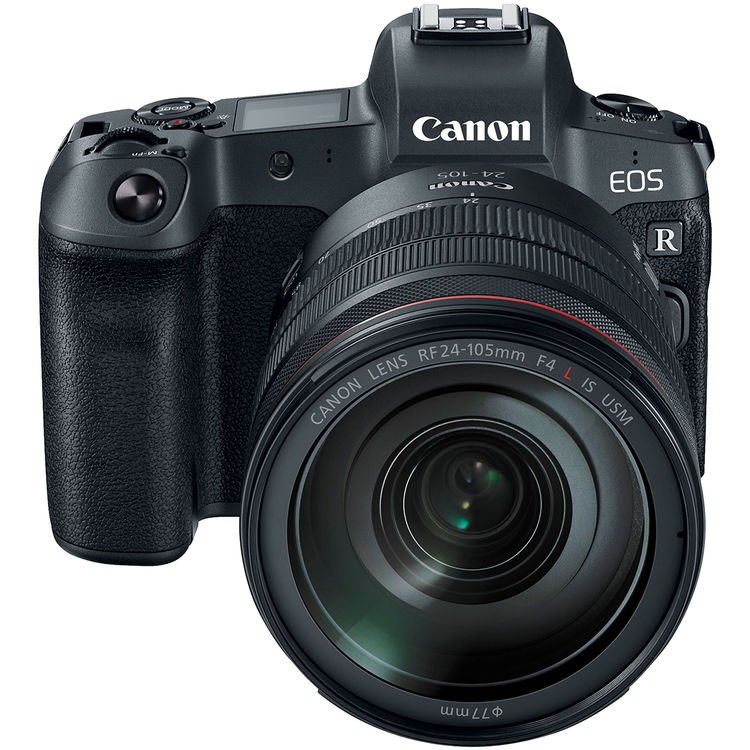 Беззеркальный фотоаппарат Canon EOS R Kit с RF 24-105mm F4 L IS USM + EF-EOS R адаптер  