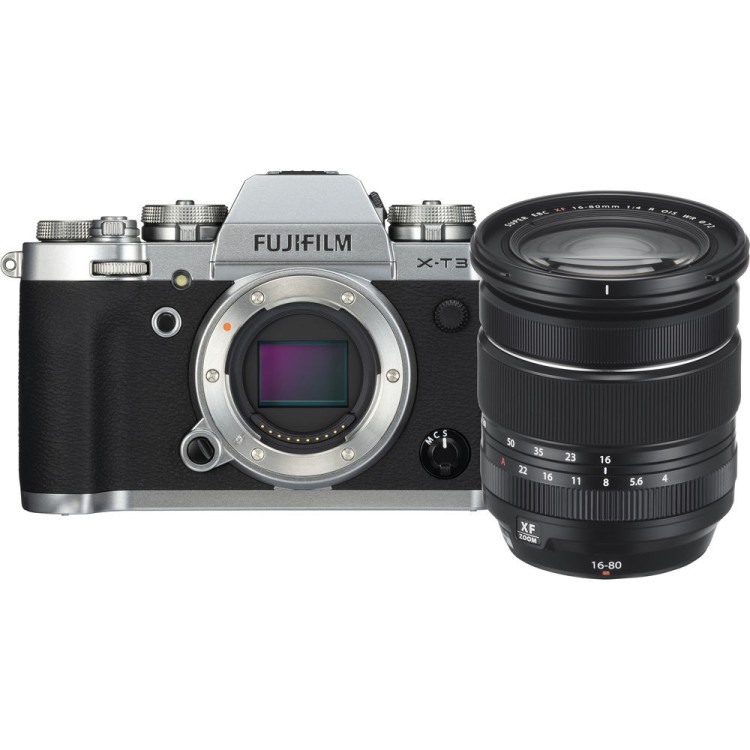 Беззеркальный фотоаппарат FUJIFILM X-T3  kit XF16-80mm silver  
