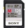 карта памяти Sony SF-M128 SDXC 128GB Class10 U3 UHS-II 100/260Mb/s  