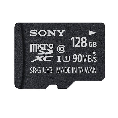 карта памяти Sony MicroSDXC 128GB Class10 UHS-I 50 МБ/с, с адаптером (SR-EDG1A)  