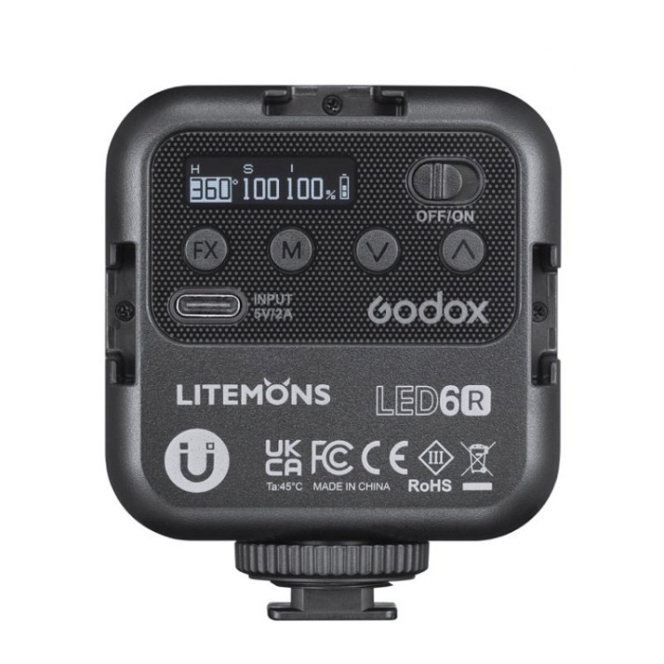 Осветитель светодиодный Godox LITEMONS LED6R RGB накамерный  