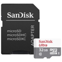 карта памяти Sandisk Ultra Android microSDHC + SD Adapter 32GB 80MB/s Class 10